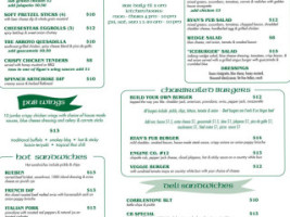 Ryan's Pub Manayunk menu