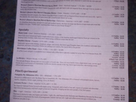 Central Waters Brewing Company menu