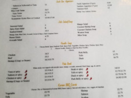 Gogi Korean Steakhouse Sushi menu