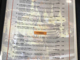 Thai Fast Food menu