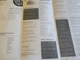 Oishi Sushi menu