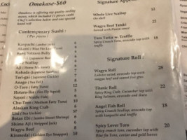 Sushi Gama menu