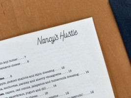 Nancy's Hustle menu