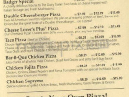 Pizza Hut menu