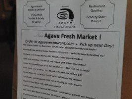 Agave menu