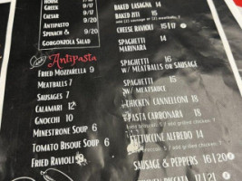 Bambinelli's Pizza Pasta menu