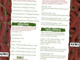 Village Cafe menu