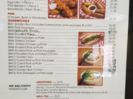 Golden Bun menu