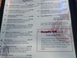 El Paso Mexican Raceland menu