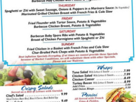 Seaside menu