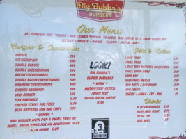 Big Bubba Burgers menu