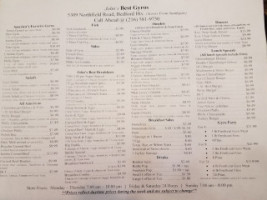 Johns Best Gyros menu