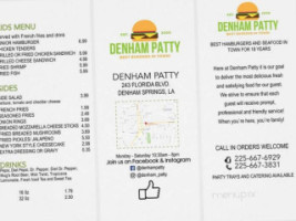 Patty Denham menu