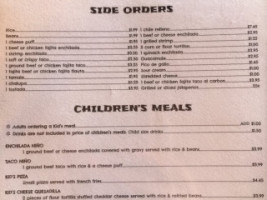 El Ranchero menu