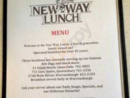 New Way Lunch menu