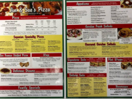 Jim Sue's Lake City Pizza menu