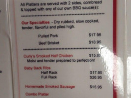 Wire Mill Saloon Barbeque menu