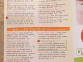 Santini's Italian Cuisine menu