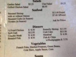 Winters Run Inn Inc menu