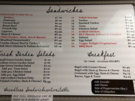 High Park Deli menu