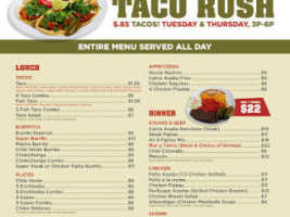 Don Juan's Mexican Resturant menu