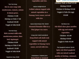 Heng's Thai Cuisine menu