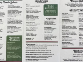 Roma Gardens menu