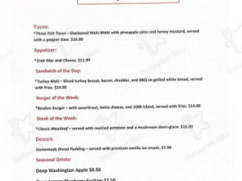 Abingdon Grill menu