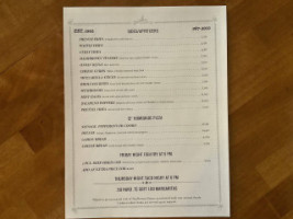 Cruise Inn Grill menu