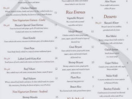 Shezan menu