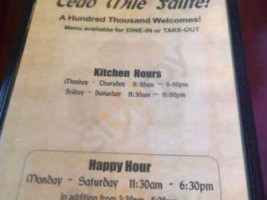 Mavis Winkle's Irish Pub menu