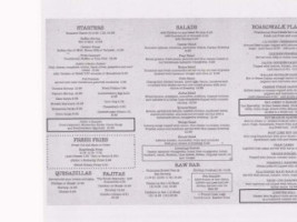 Jimbo's menu