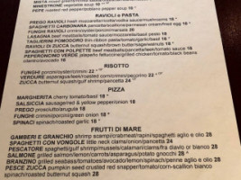 Prego Italian Cuisine menu