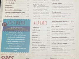 Habaneros Mexican Grill menu