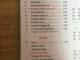 Golden China menu