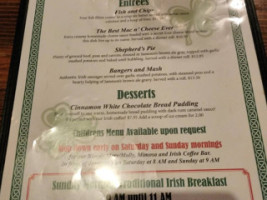 Jameson's Public House menu