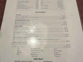 Brownstone Cafe menu