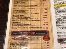 Mooney's Sports Grill menu