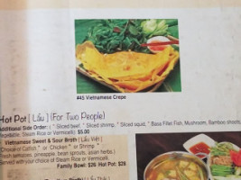 Pho Saigon menu