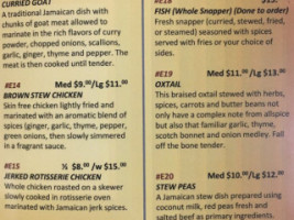 No Limits Caribbean American Cuisine menu