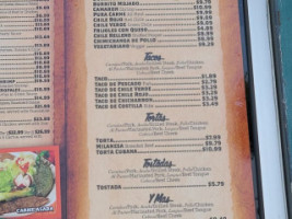 Tamales Guadalajara menu