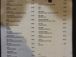 Tomoe Sushi menu