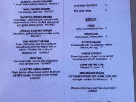 Acadia Lobster Bbq Co. menu