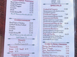 Cabos menu