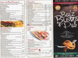 Bee'z Bistro Pub menu