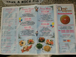 Dong's Chinese Express menu