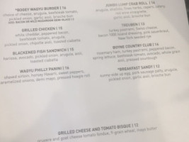 Country Club Of Boyne menu