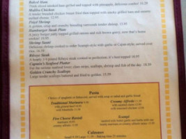 Tree House menu