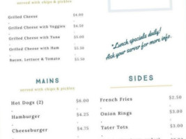 Heritage Diner menu