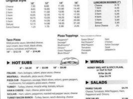 Besta Fasta Pizza menu